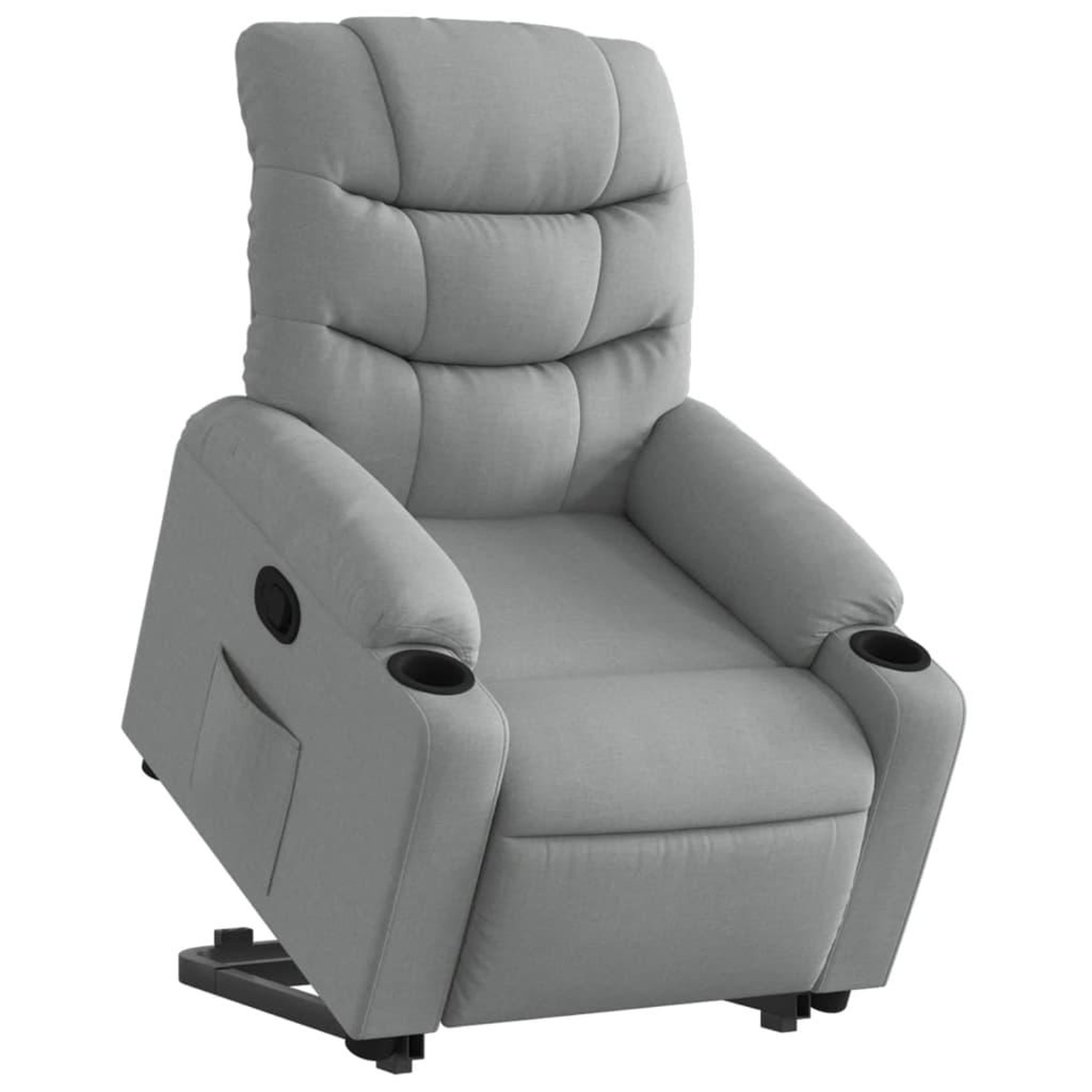 Voir la diapositive 3 : VIDAXL Fauteuil inclinable Gris clair Tissu