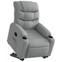 Voir la diapositive 3 : VIDAXL Fauteuil inclinable Gris clair Tissu