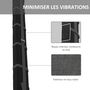 Voir la diapositive 5 : HOMCOM Lot de 2 barres de toit gonflable - adaptable sur la plupart des voitures - charge max. 75 Kg - sangles, sac inclus - EVA nylon noir