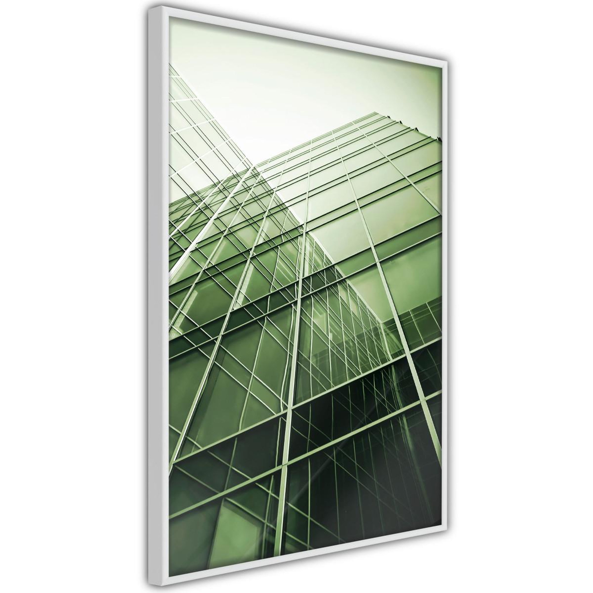 Paris Prix Affiche Murale Encadrée  Steel and Glass Green