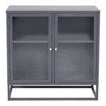 Paris Prix Vitrine 2 Portes  Bakal  85cm Gris Clair