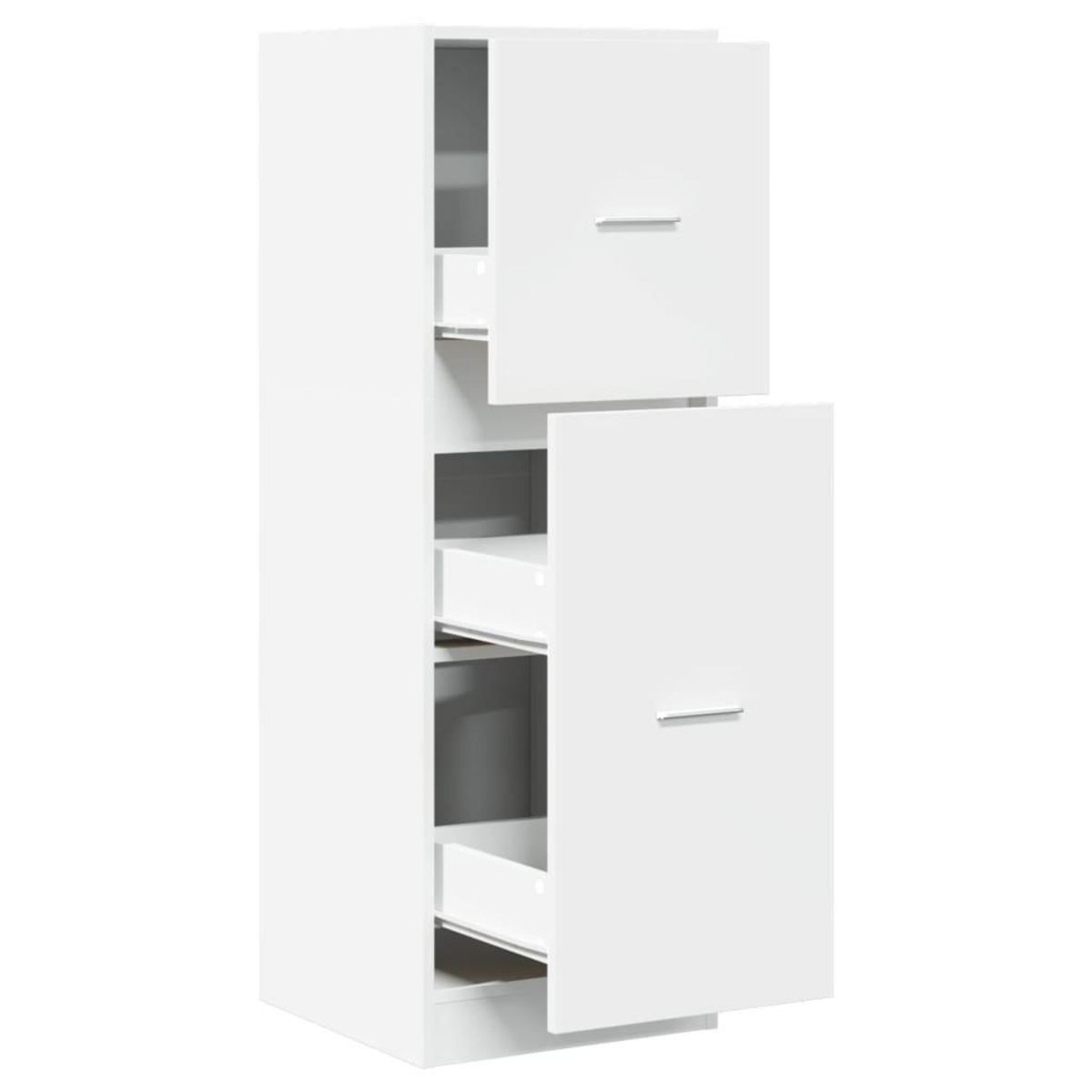 VIDAXL Armoire d'apothicaire blanc 40x41x118 cm bois d'ingenierie