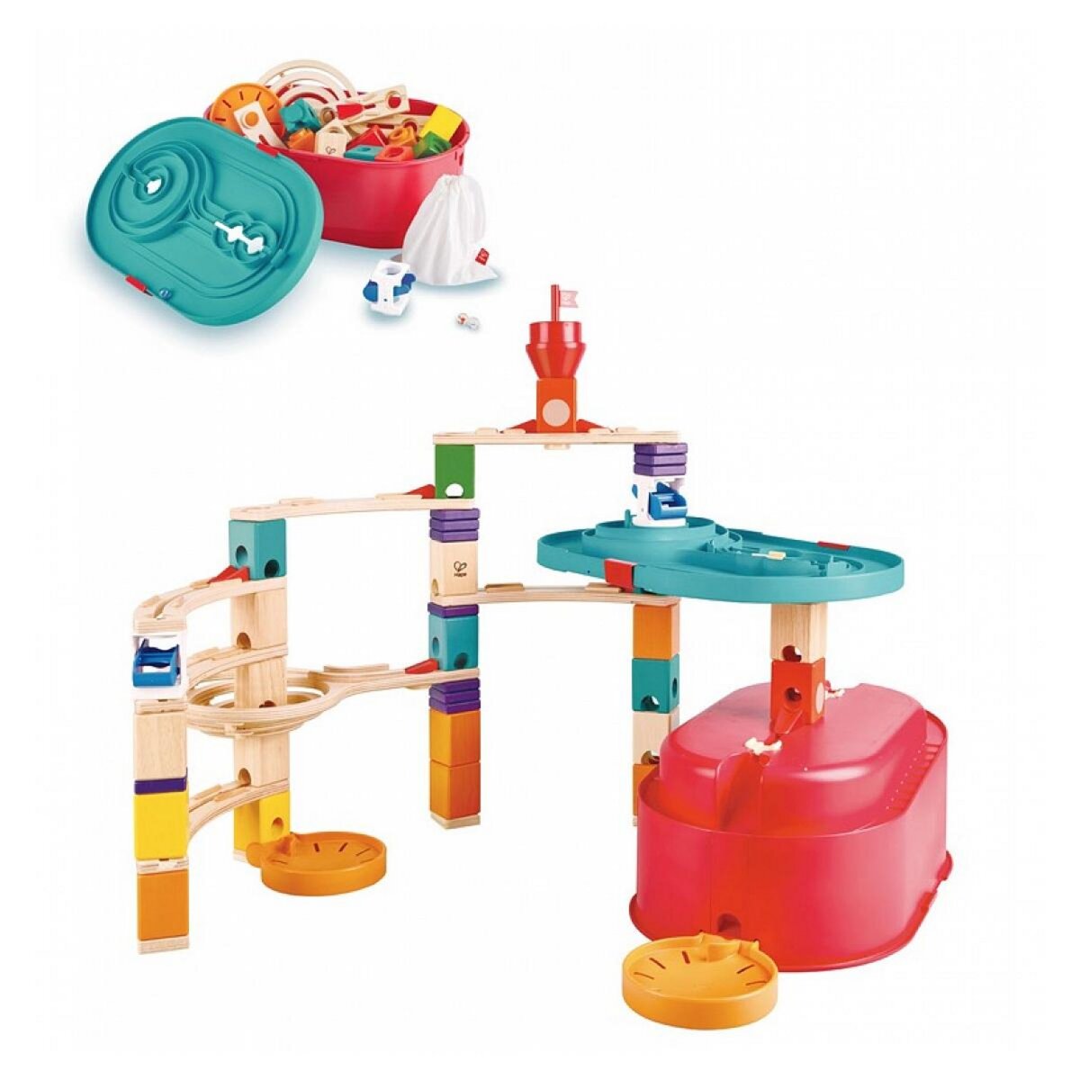 Hape Coffret Quadrilla bucket - Circuit de billes