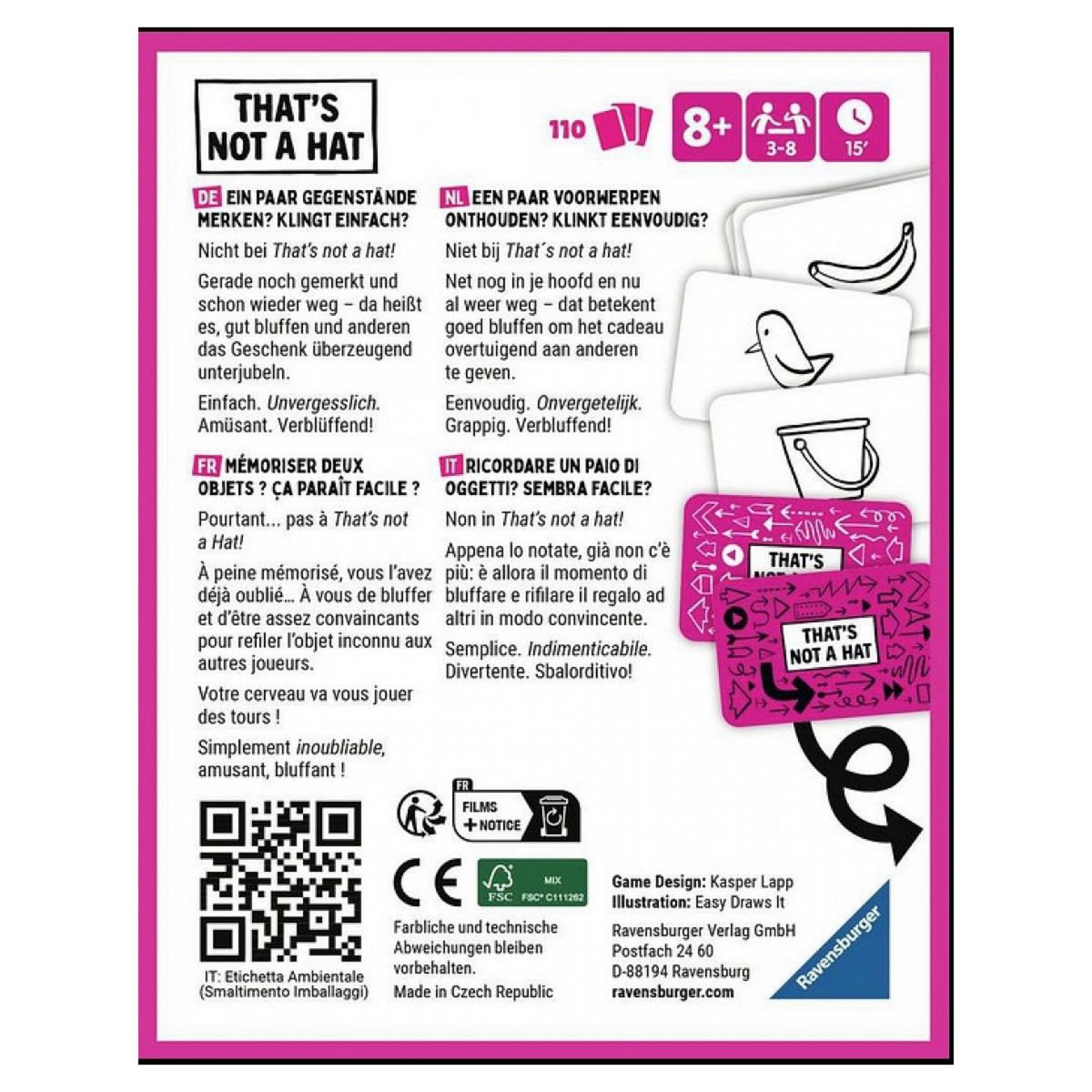 RAVENSBURGER PAPET THAT'S NOT A HAT, Papeterie