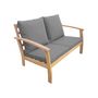 Voir la diapositive 3 : SWEEEK Salon de jardin en bois 4 places - Ushuaïa - Canapé, fauteuils et table basse en acacia, design