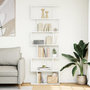 Voir la diapositive 3 : VIDAXL Etagere separatrice de piece a 6 niveaux blanc 70x24x193 cm