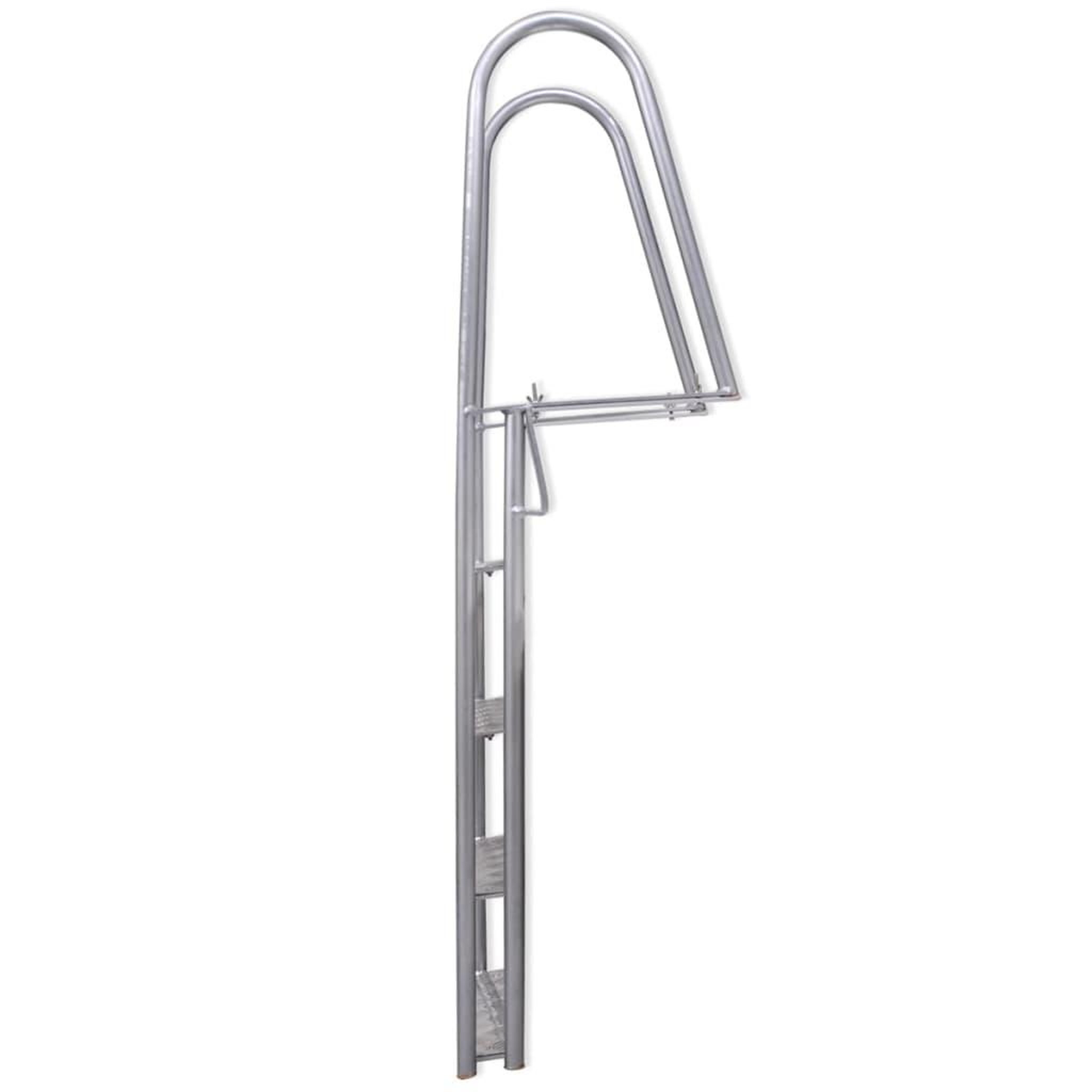 Voir la diapositive 3 : VIDAXL Echelle de piscine/quai a 4 marches Aluminium 167 cm