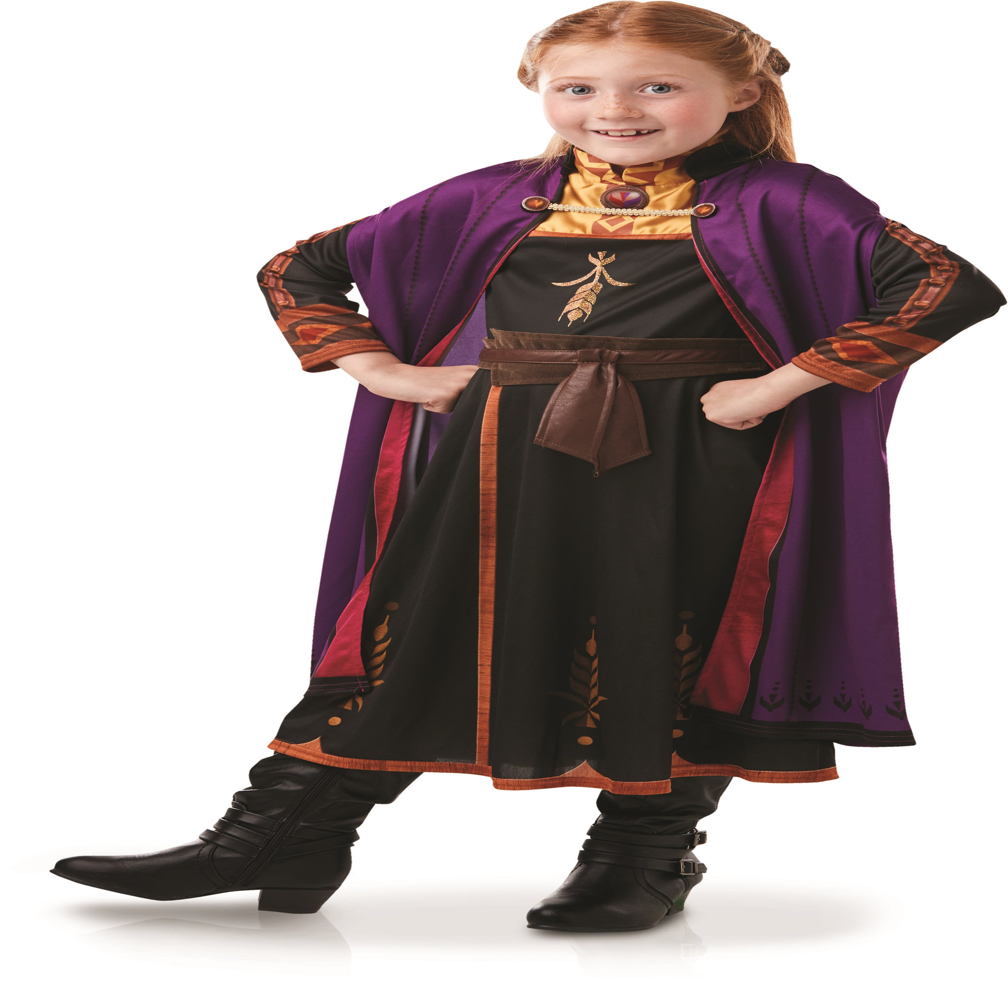 Voir la diapositive 1 : RUBIES Déguisement classique Anna taille 7/8 ans - La reine des neiges 2