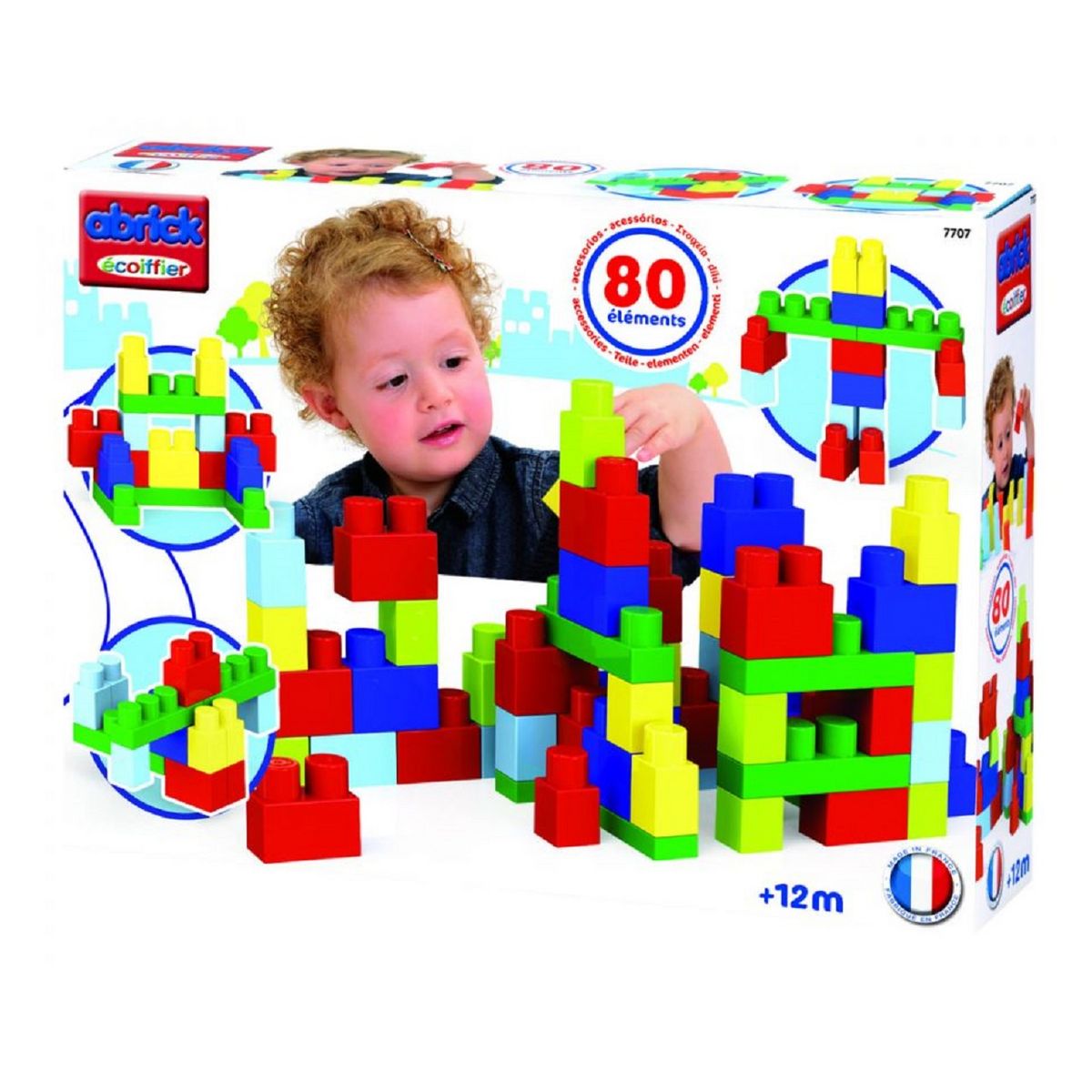ECOIFFIER Boite 80 pièces maxi abrick 