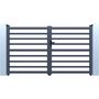 Voir la diapositive 1 : Habitat et Jardin Portail aluminium ajouré  Martin  - 300 x 120 cm - Gris