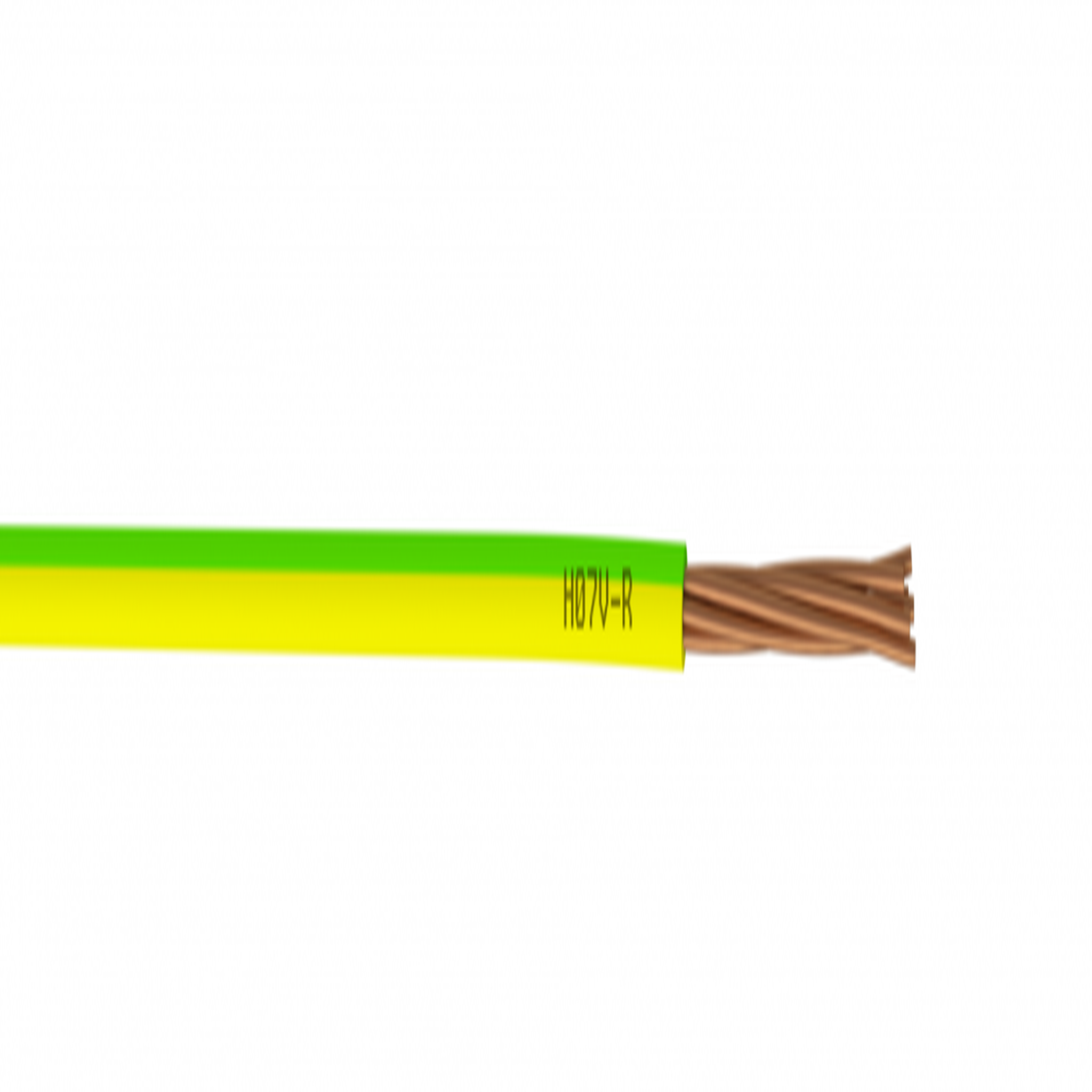 CENTRALE BRICO Fil électrique 16 mm² h07vr, à la coupe, vert/jaune