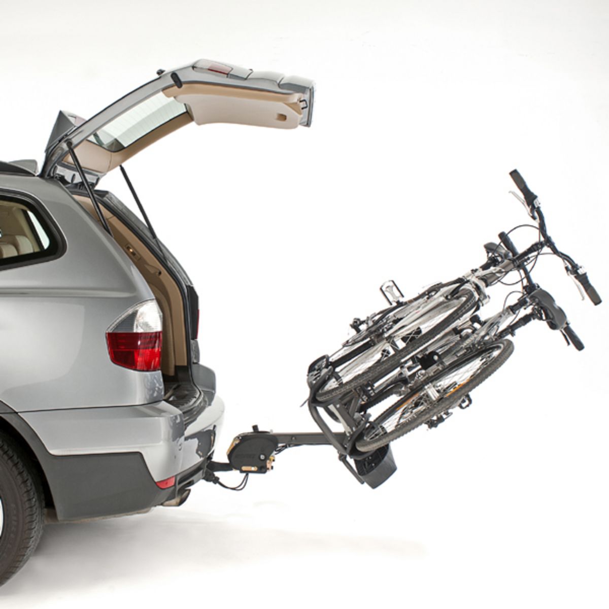 MOTTEZ Porte-vélos d'attelage plateforme rabattable & pliable 