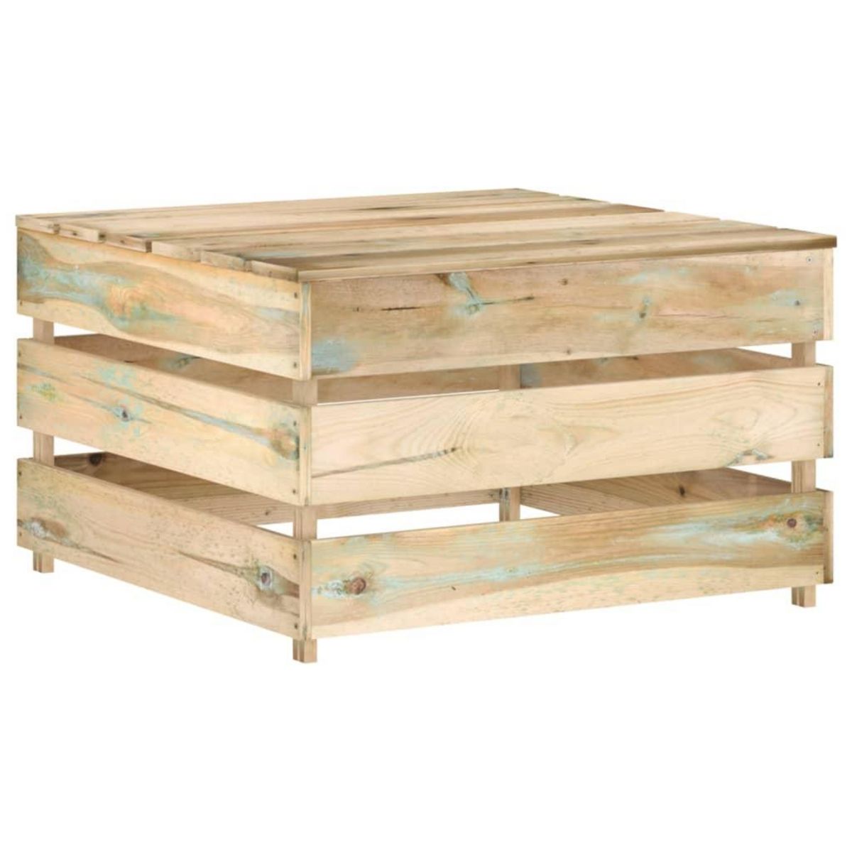 VIDAXL Tables palette de jardin 2 pcs Bois de pin impregne