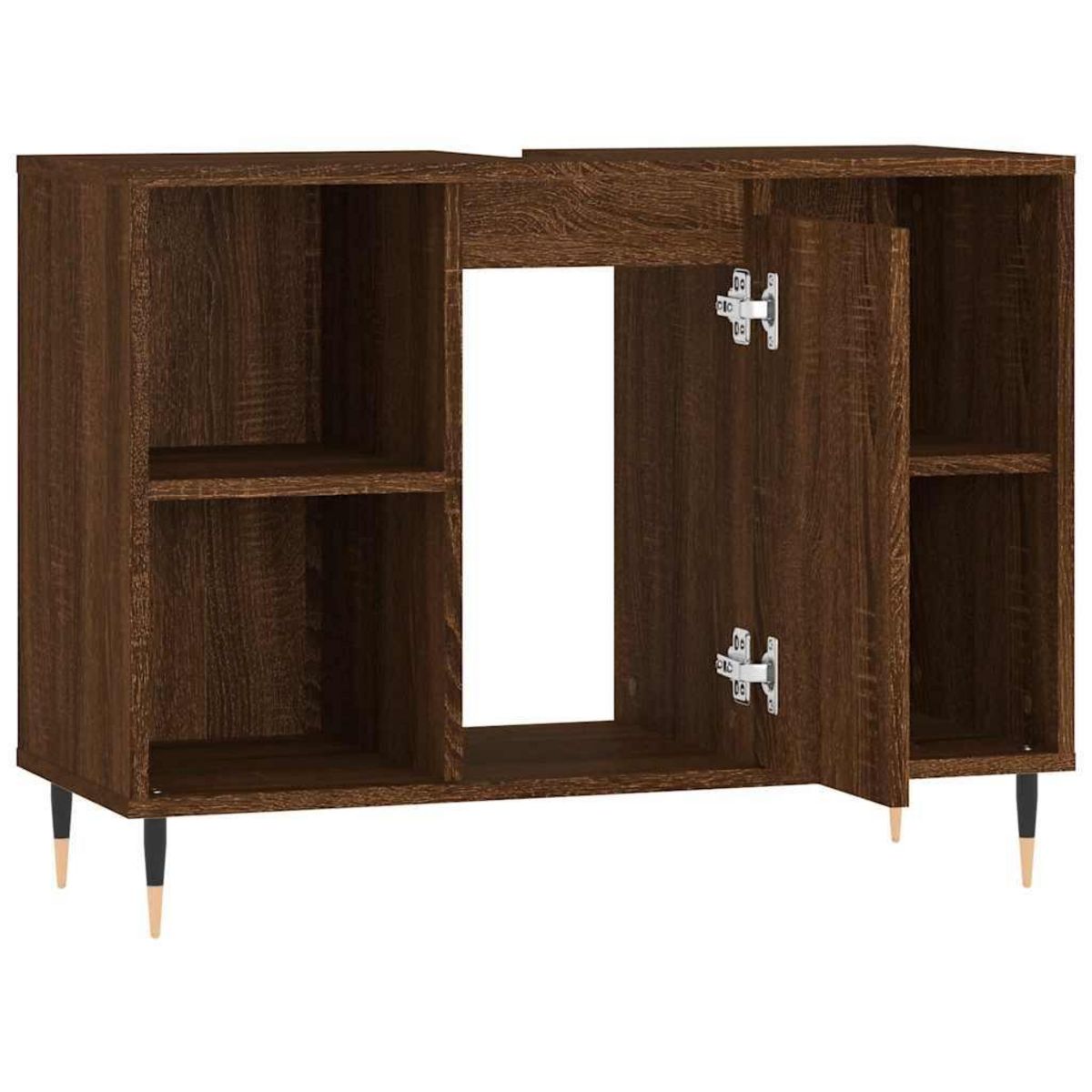 VIDAXL Armoire salle de bain chene marron 80x33x60cm bois d'ingenierie