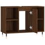 Voir la diapositive 5 : VIDAXL Armoire salle de bain chene marron 80x33x60cm bois d'ingenierie