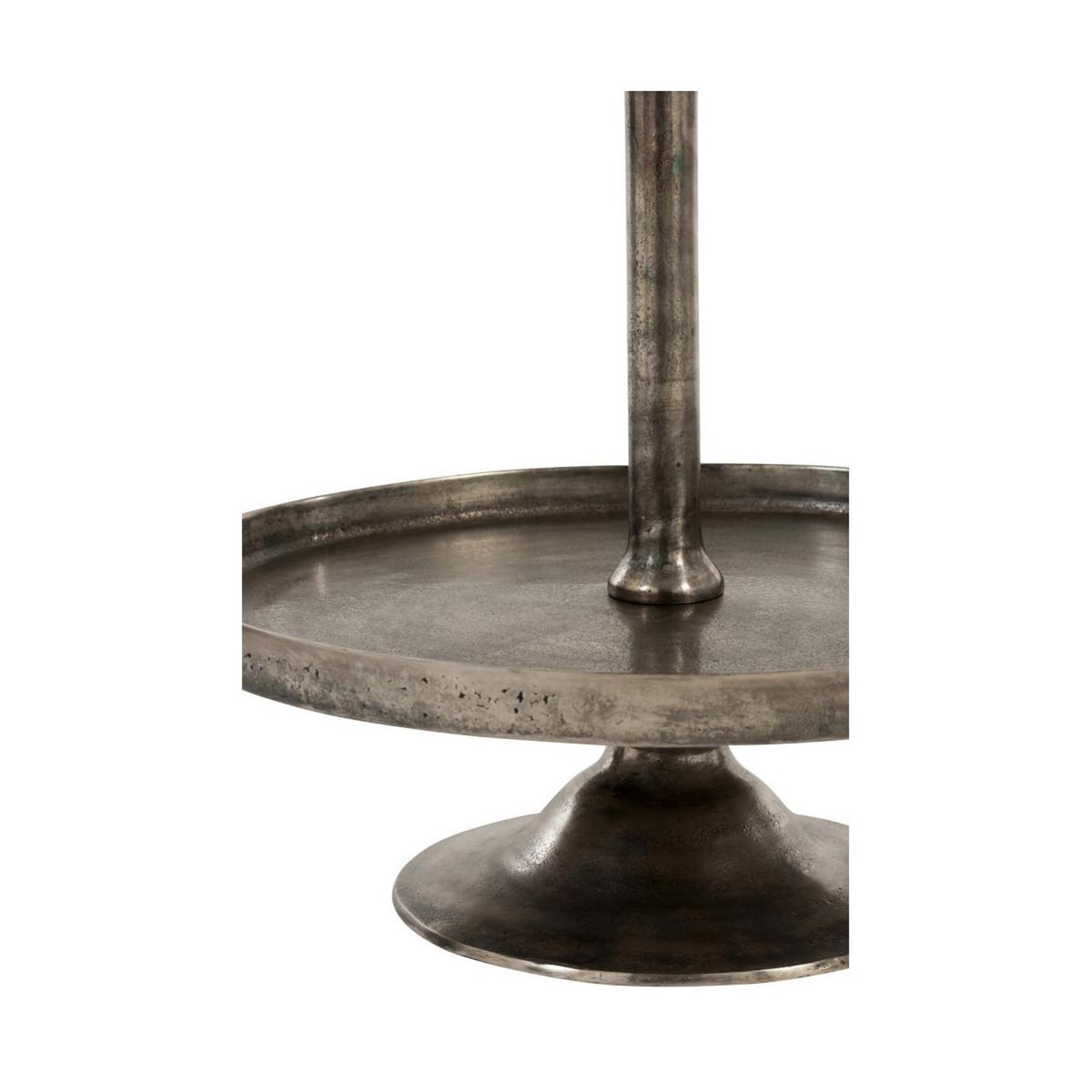 Voir la diapositive 3 : J-LINE Plateau sur pied à 3 niveaux  fontaine  110cm gris