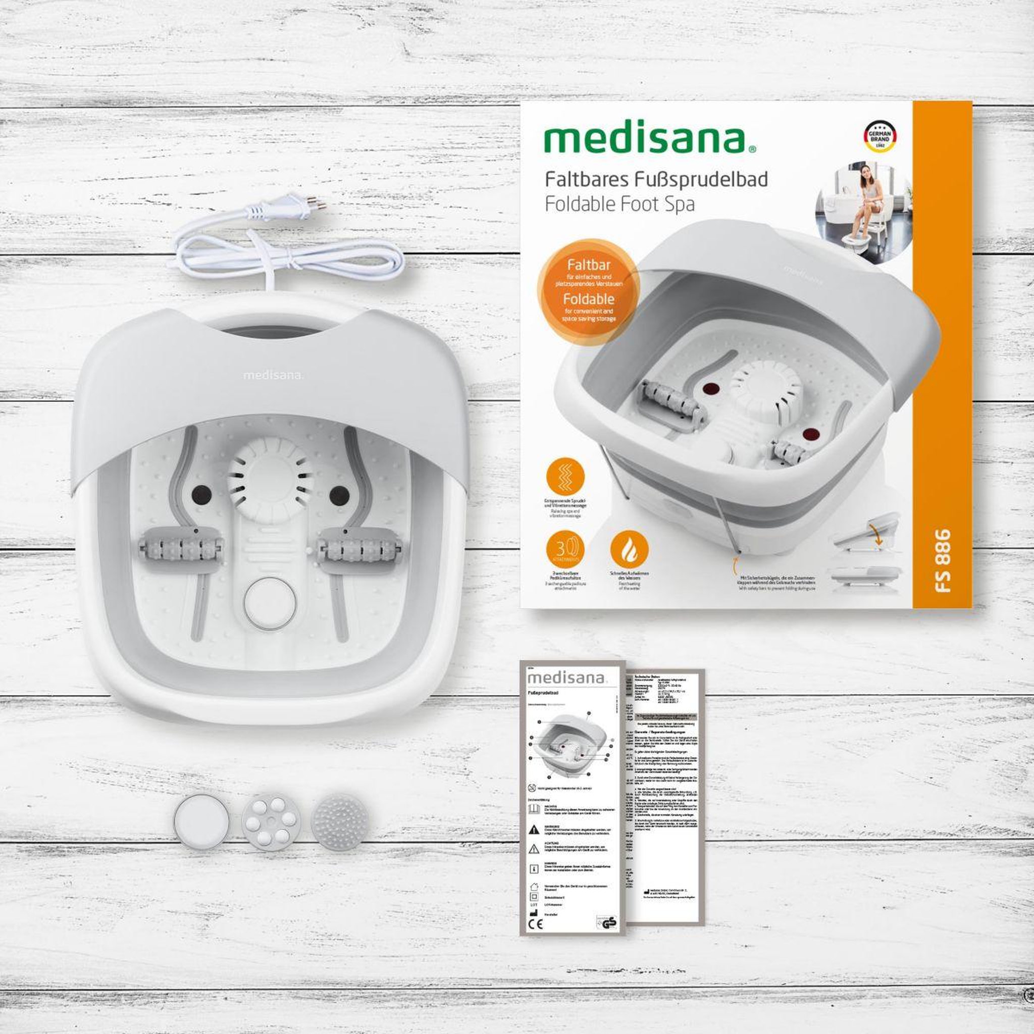 Voir la diapositive 5 : Medisana Thalasso pieds thalasso FS 886