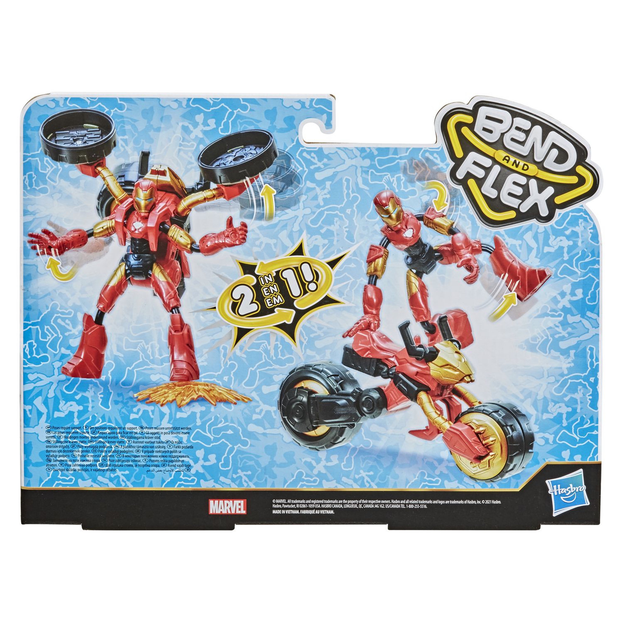 Voir la diapositive 3 : HASBRO AVENGERS - Bend and Flex véhicule IRON MAN