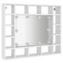 Voir la diapositive 3 : VIDAXL Armoire de miroir avec LED Blanc 91x15x76,5 cm