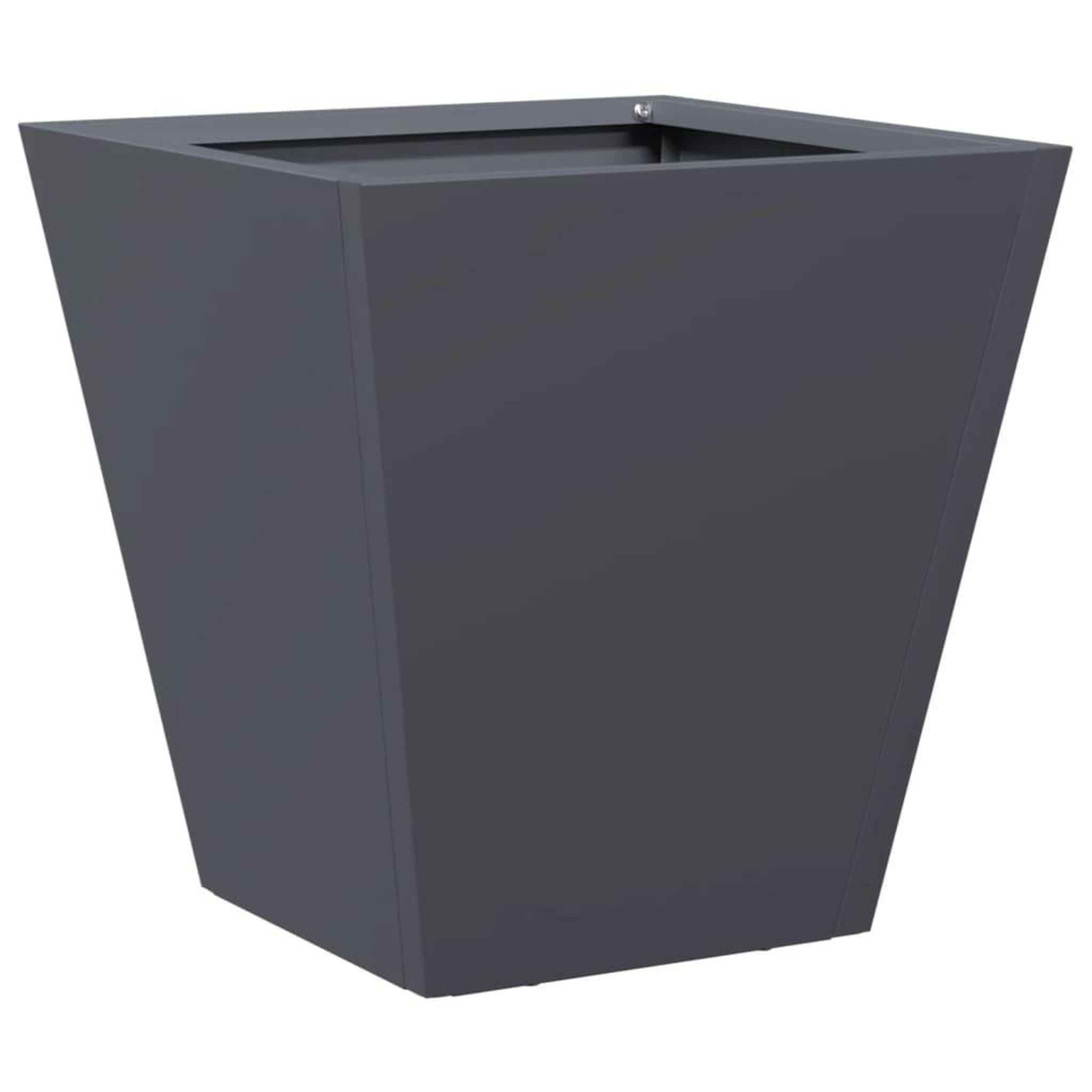 Voir la diapositive 2 : VIDAXL Jardiniere anthracite 30x30x30 cm acier