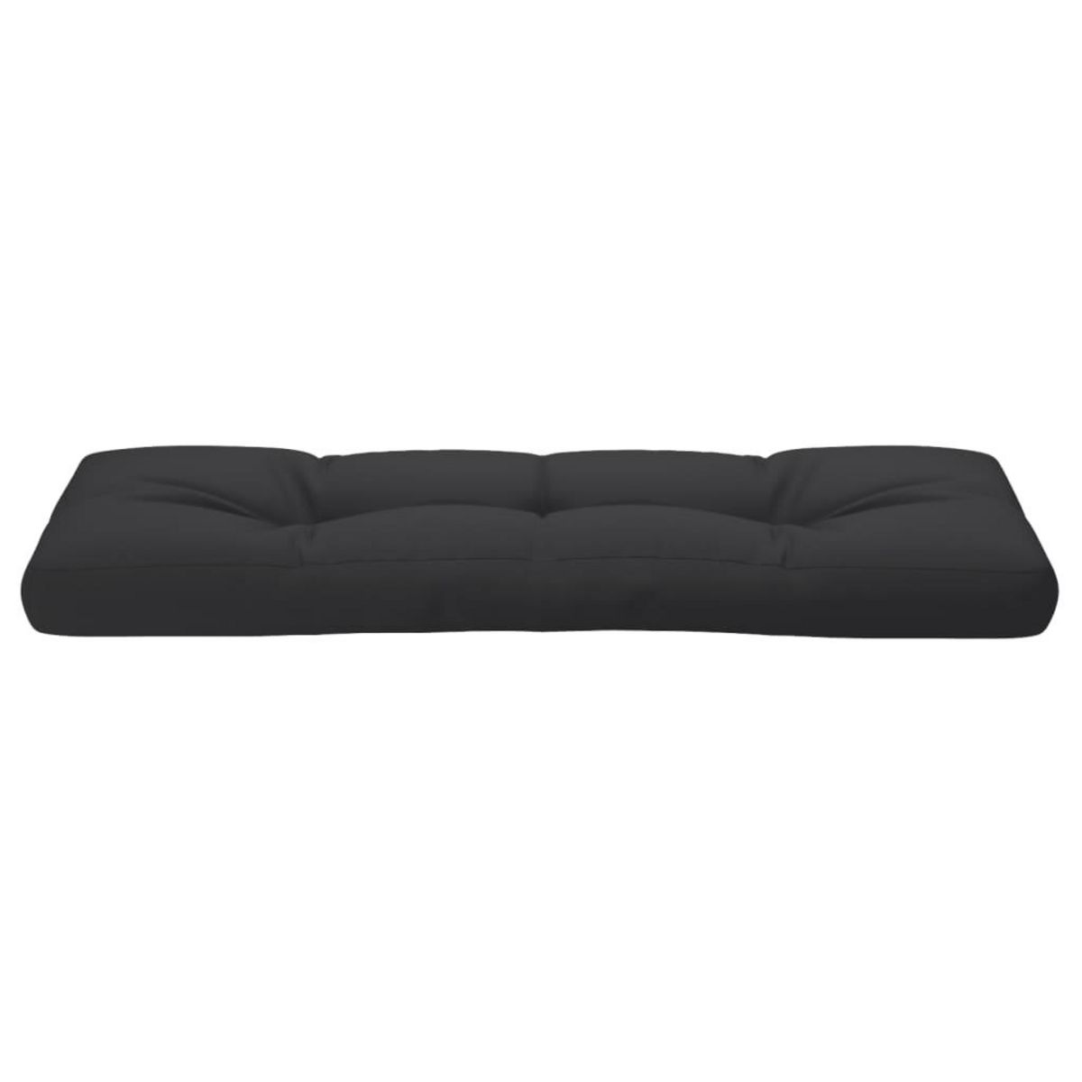 VIDAXL Coussin de palette noir 120x40x12 cm tissu