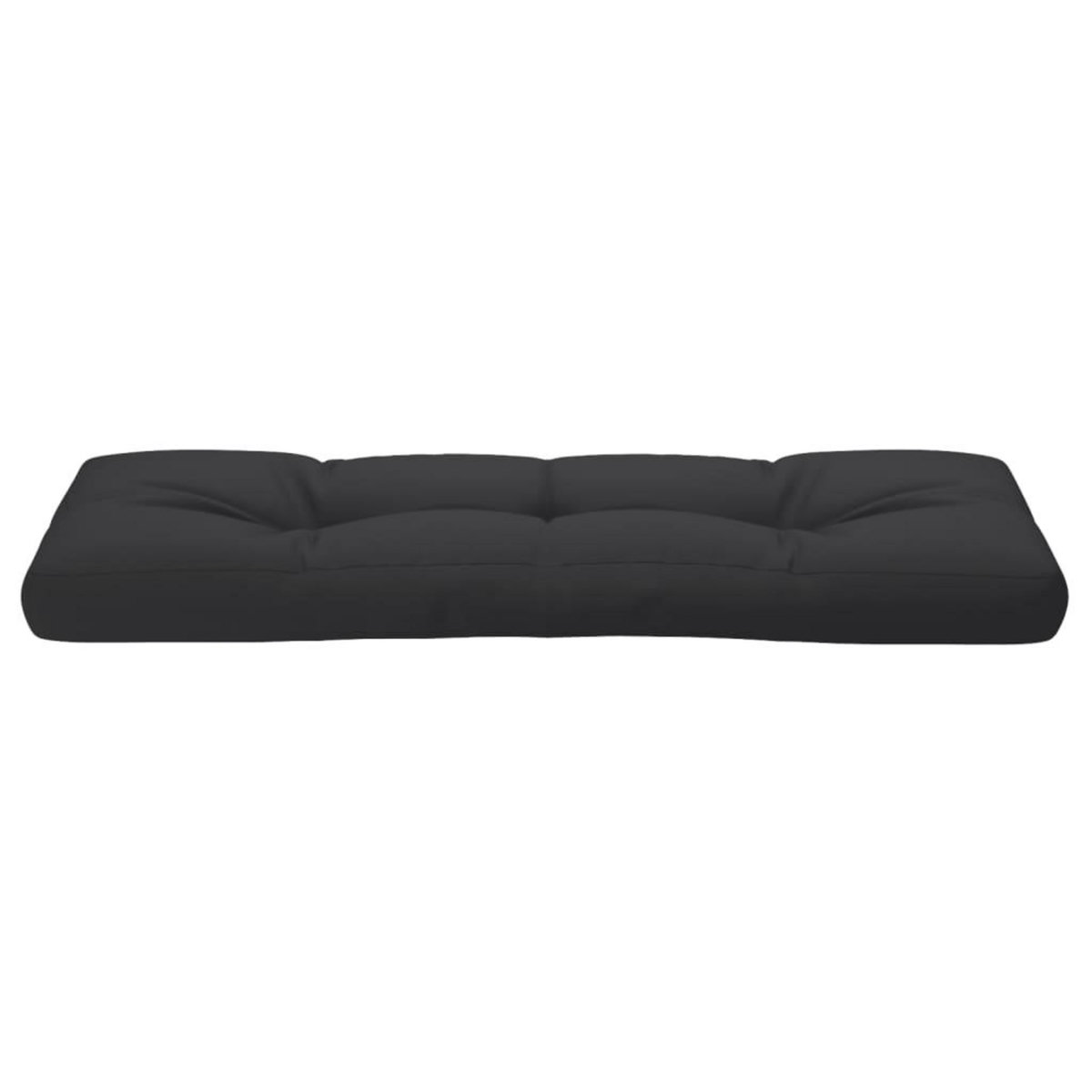 VIDAXL Coussin de palette noir 120x40x12 cm tissu