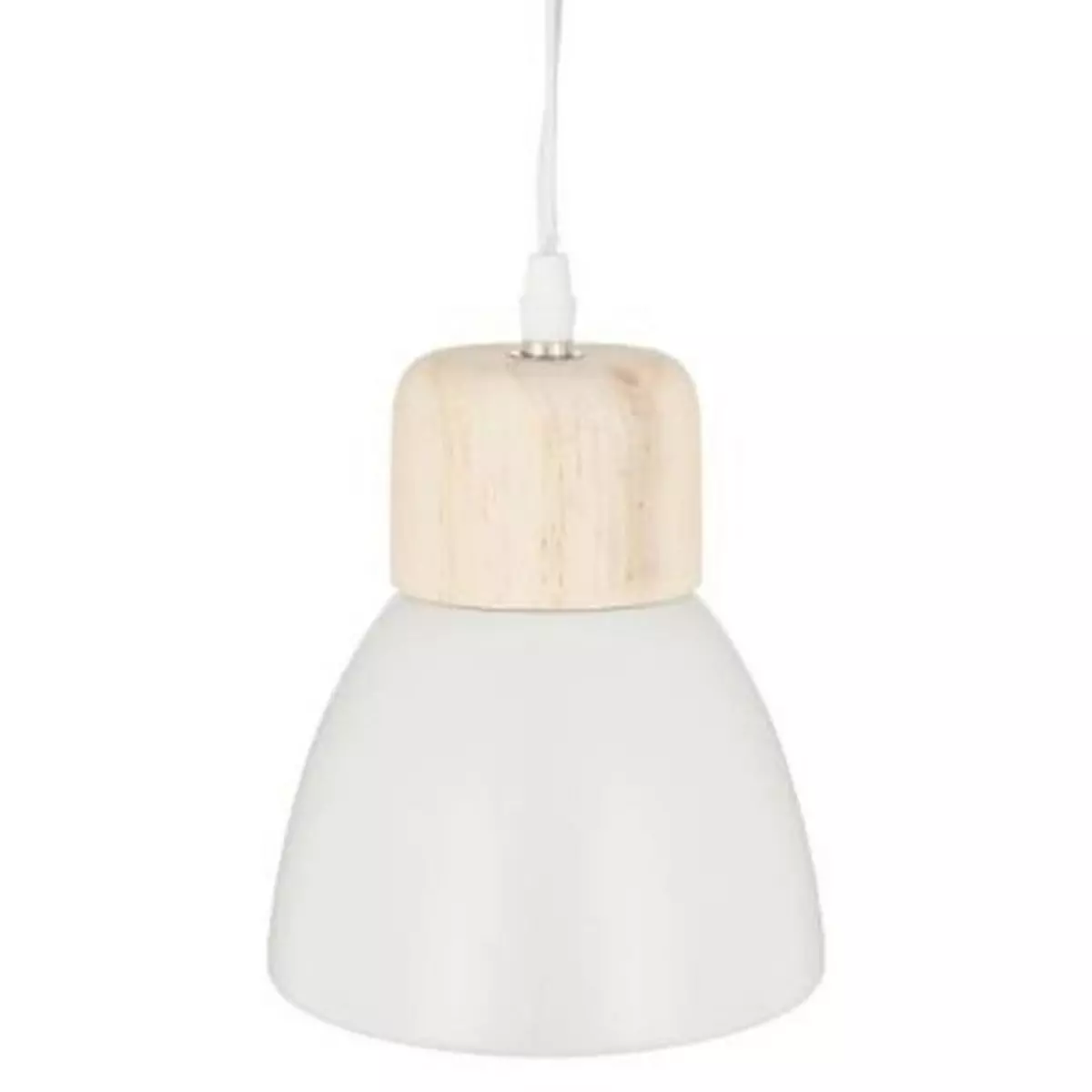 ATMOSPHERA Lampe Suspension Métal  Cloche  19cm Blanc