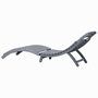 Voir la diapositive 4 : VIDAXL Chaise longue Delavage gris Bois d'acacia solide