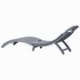Voir la diapositive 4 : VIDAXL Chaise longue Delavage gris Bois d'acacia solide