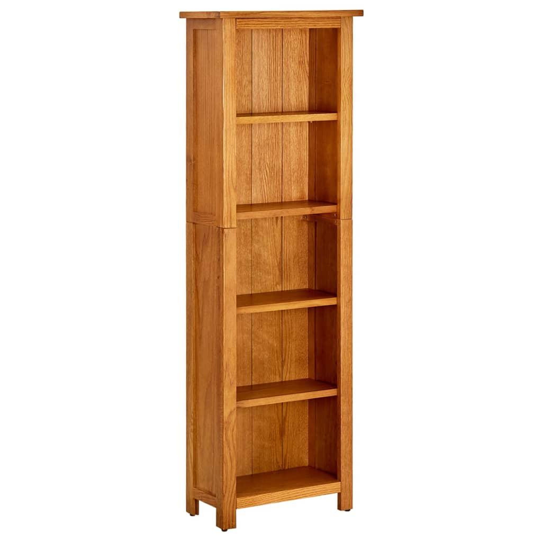 VIDAXL Bibliotheque a 5 etageres 45x22x140 cm Bois de chene massif