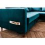Voir la diapositive 4 : LISA DESIGN Anna - canapé d'angle droit - 5 places - convertible - en velours