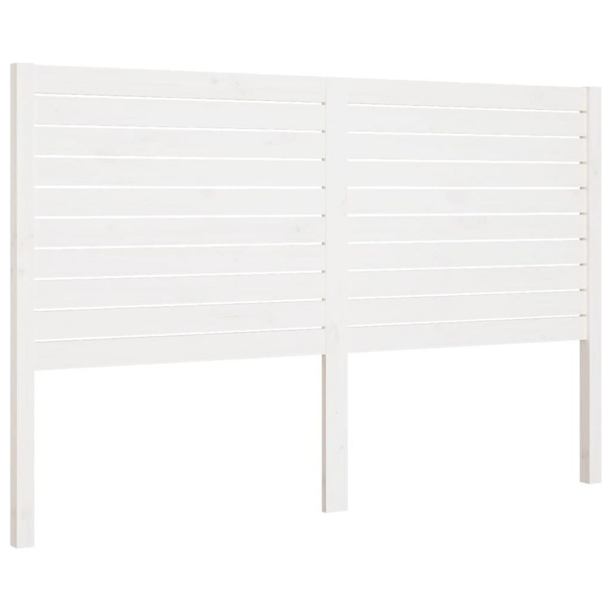 VIDAXL Tete de lit Blanc 126x4x100 cm Bois massif de pin