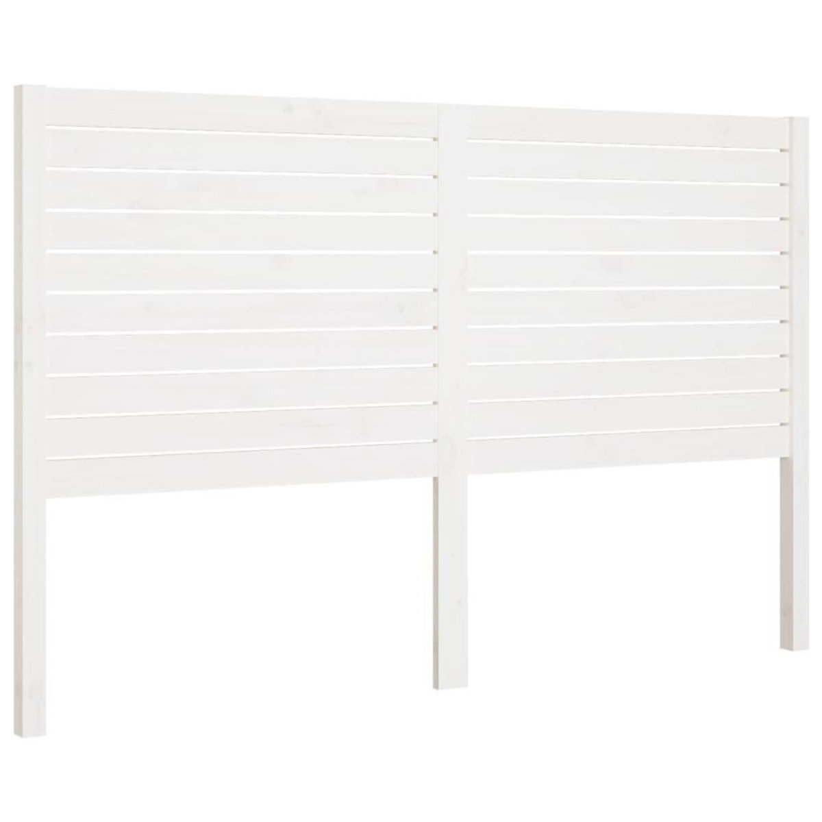 VIDAXL Tete de lit Blanc 126x4x100 cm Bois massif de pin