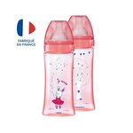 DODIE Dodie - Lot de 2 Biberons Initiation+ 330ml Fille
