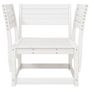 Voir la diapositive 4 : VIDAXL Chaise de jardin blanc bois massif de pin