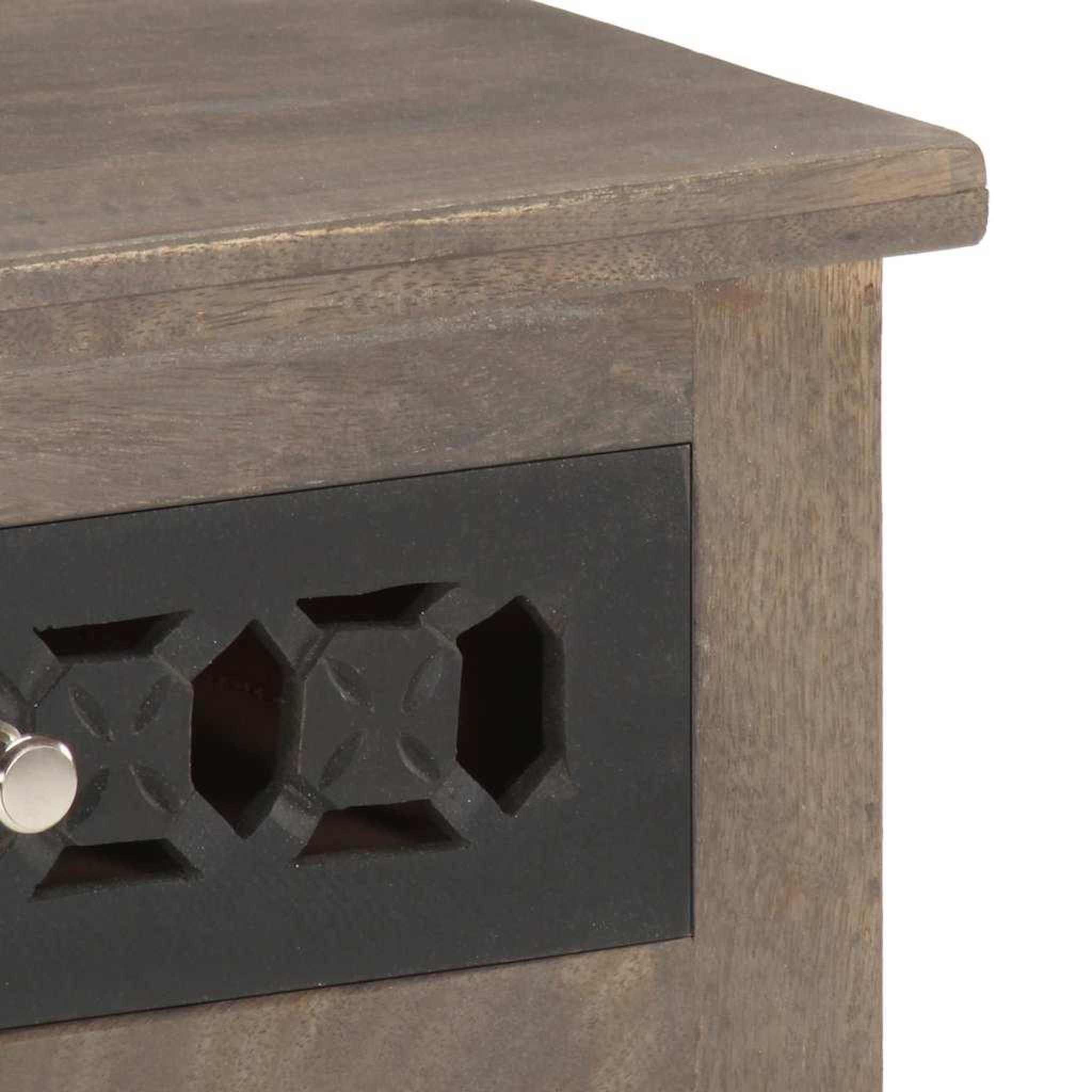 Voir la diapositive 5 : VIDAXL Table de chevet 40x30x50 cm bois de manguier massif