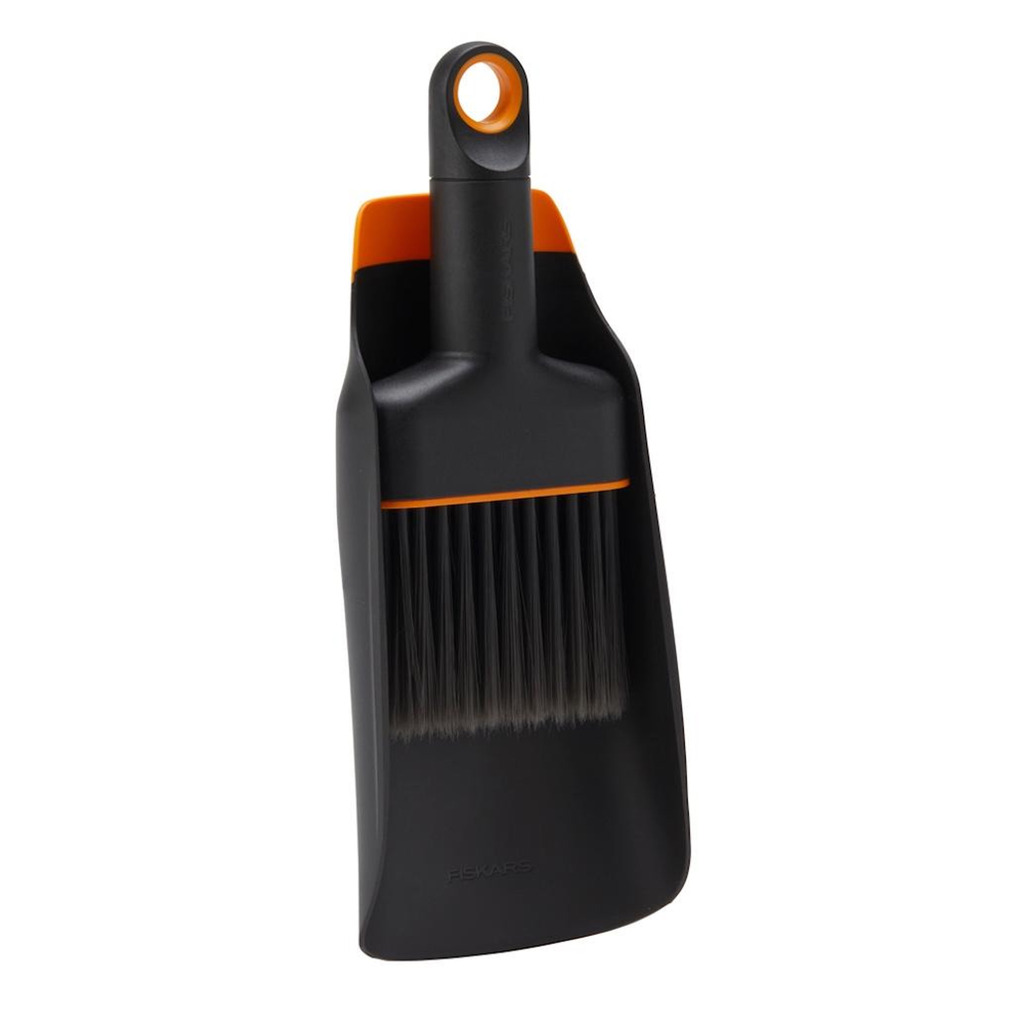 Fiskars Pelle à terre avec brosse - 20,6 cm - rempotage et nettoyage des plantes