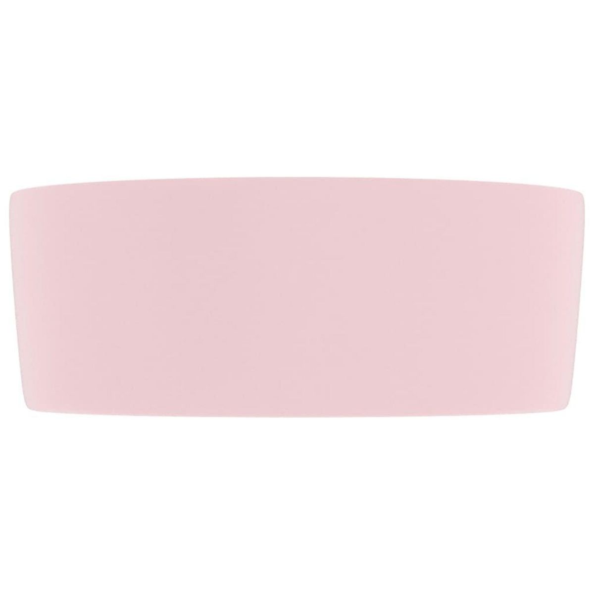 VIDAXL Lavabo rond de luxe Rose mat 40x15 cm Ceramique