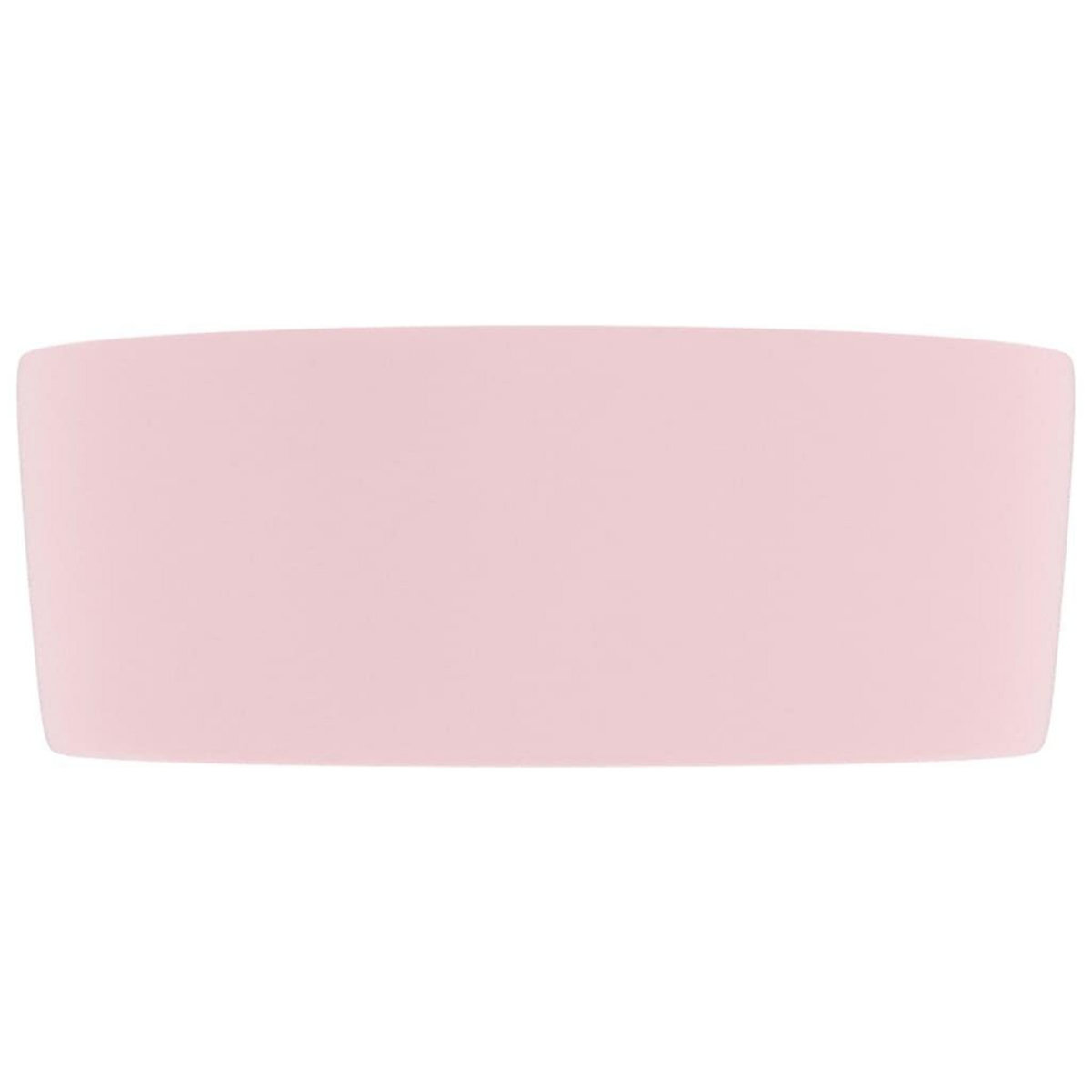 VIDAXL Lavabo rond de luxe Rose mat 40x15 cm Ceramique