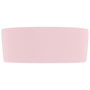 Voir la diapositive 4 : VIDAXL Lavabo rond de luxe Rose mat 40x15 cm Ceramique