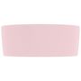 Voir la diapositive 4 : VIDAXL Lavabo rond de luxe Rose mat 40x15 cm Ceramique