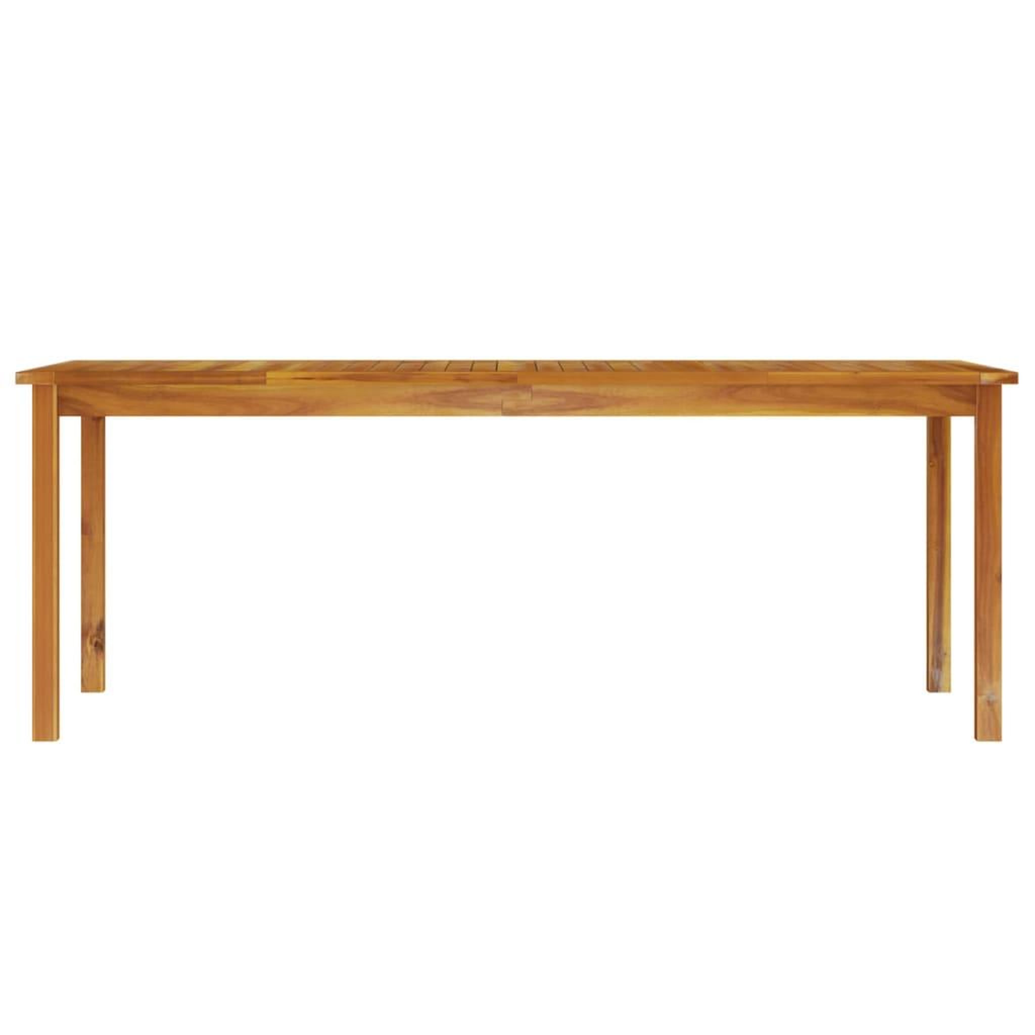 Voir la diapositive 3 : VIDAXL Table de jardin 200x100x74 cm Bois d'acacia solide