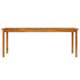 Voir la diapositive 3 : VIDAXL Table de jardin 200x100x74 cm Bois d'acacia solide