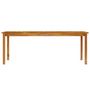 Voir la diapositive 3 : VIDAXL Table de jardin 200x100x74 cm Bois d'acacia solide