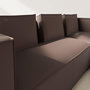 Voir la diapositive 4 : LISA DESIGN Stella - canapé d'angle droit 4 places en simili