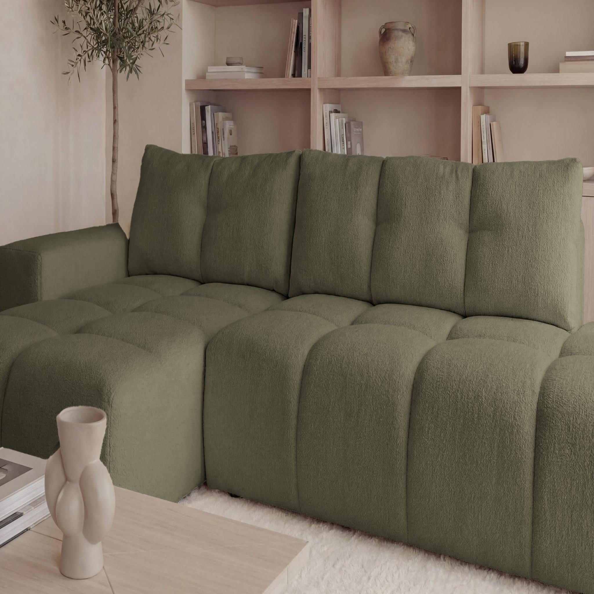Voir la diapositive 4 : CASANOVA PARIS Constance - canapé d'angle tissu chenille