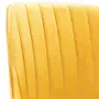 VIDAXL Chaises a manger lot de 6 jaune velours