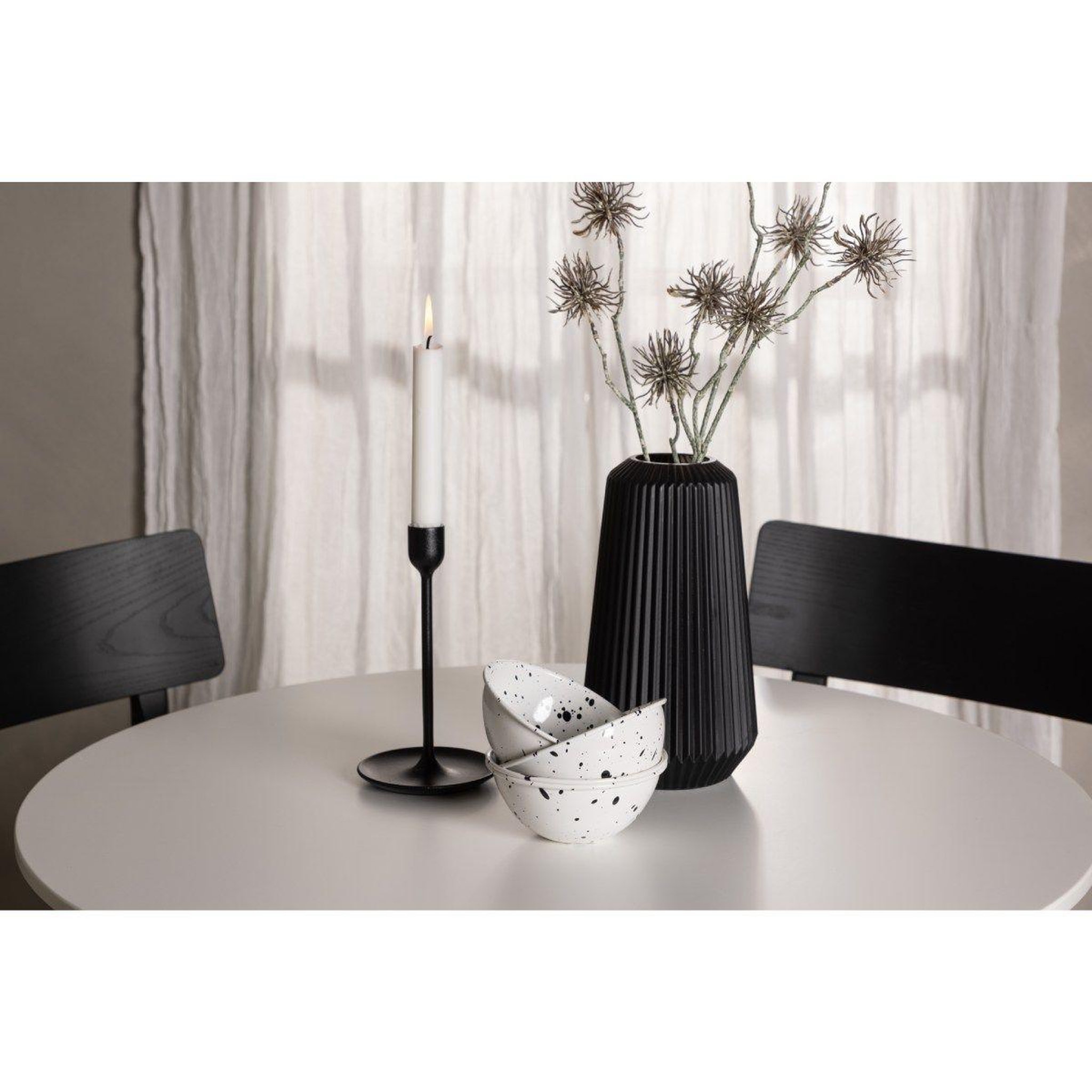 Voir la diapositive 6 : Paris Prix Table à manger ronde  hamden  80cm blanc
