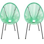 Habitat et Jardin Lot de 2 fauteuils de jardin  Ania  - Vert
