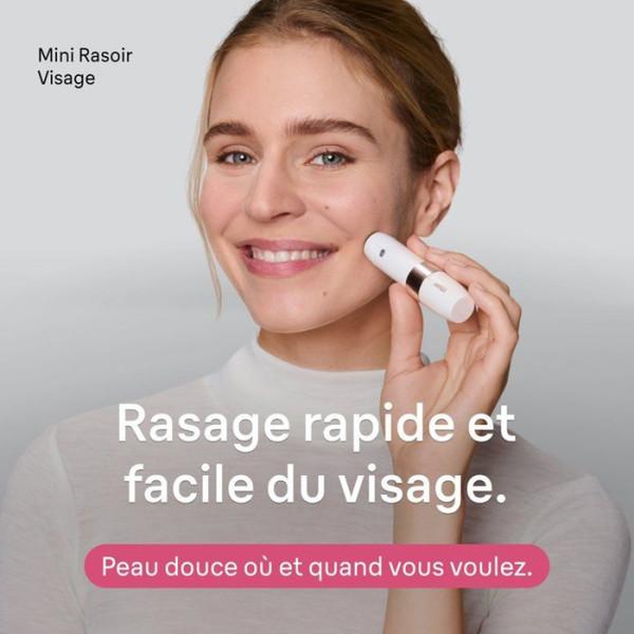 Voir la diapositive 3 : BRAUN Epilateur Electrique Rasoir visage femme - BRAUN - FS1000 - Compact - Précis - Nomade
